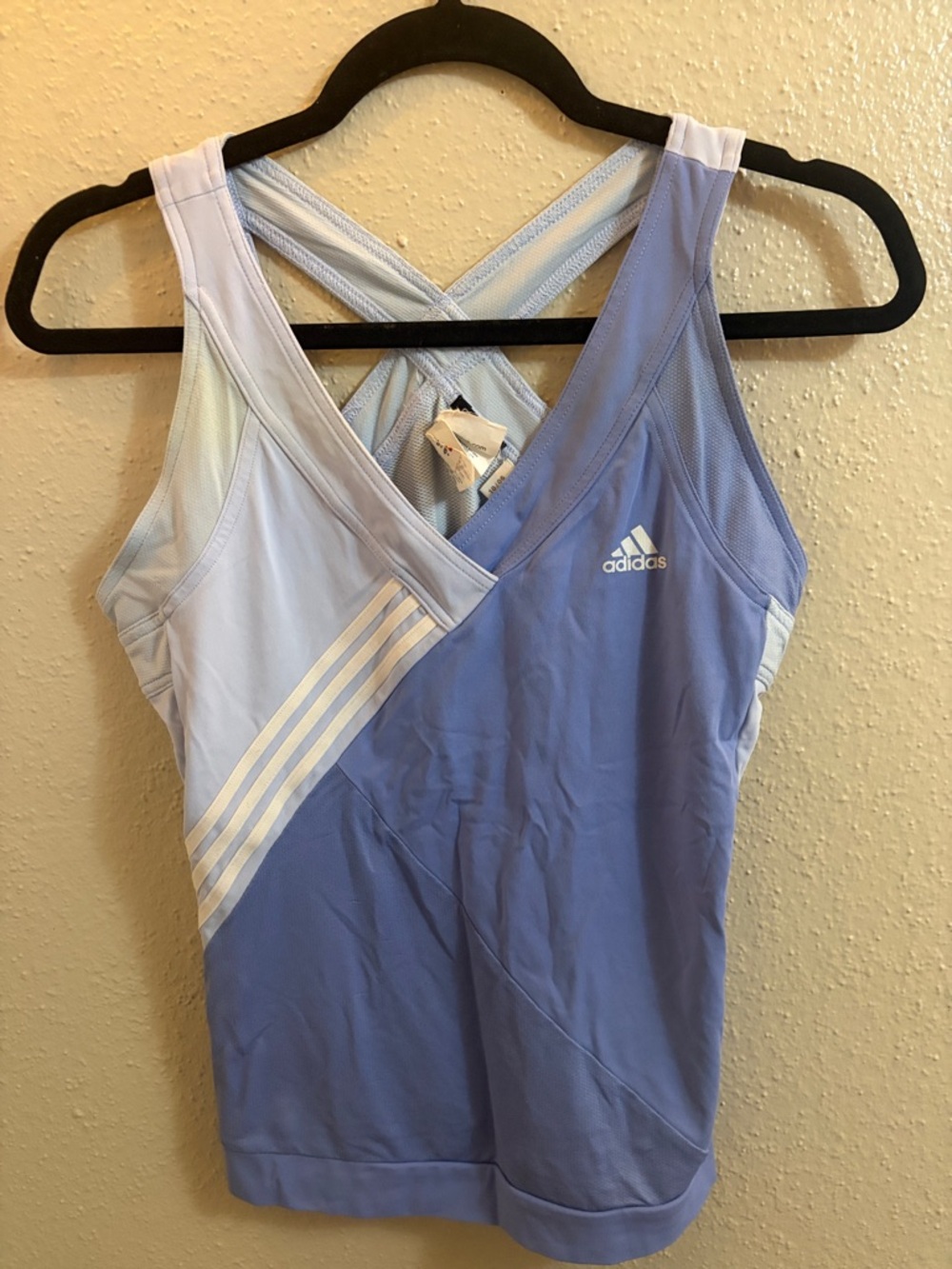 adidas Periwinkle and Light Blue Crossback Athletic Tank